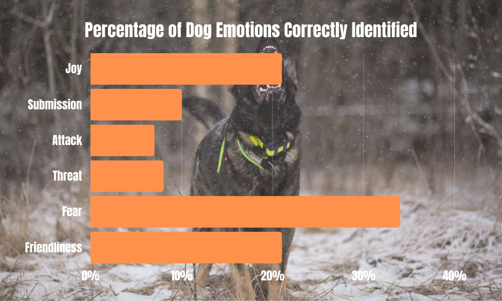 Percentage of Dog Emotions Correctly Identified by Children