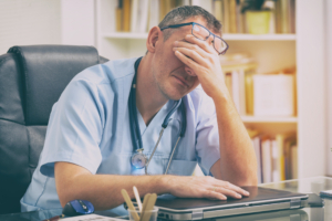 Distressed doctor